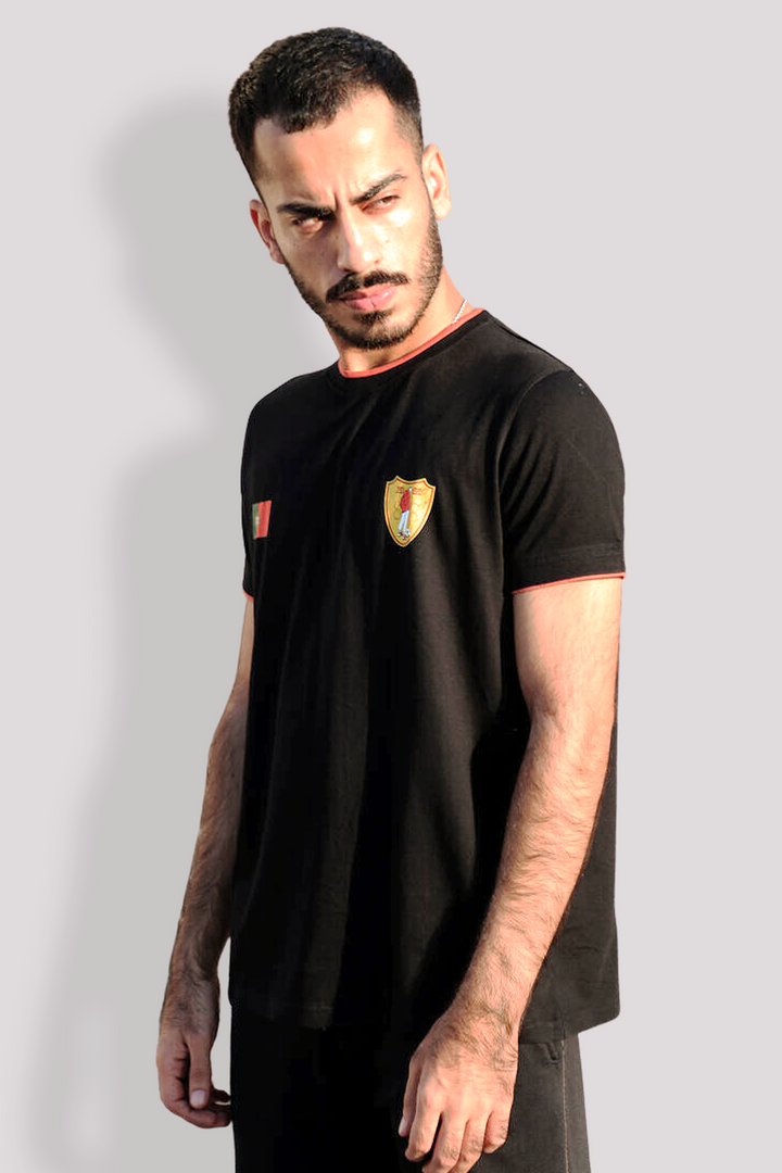 Football Tshirt Black - Portugal