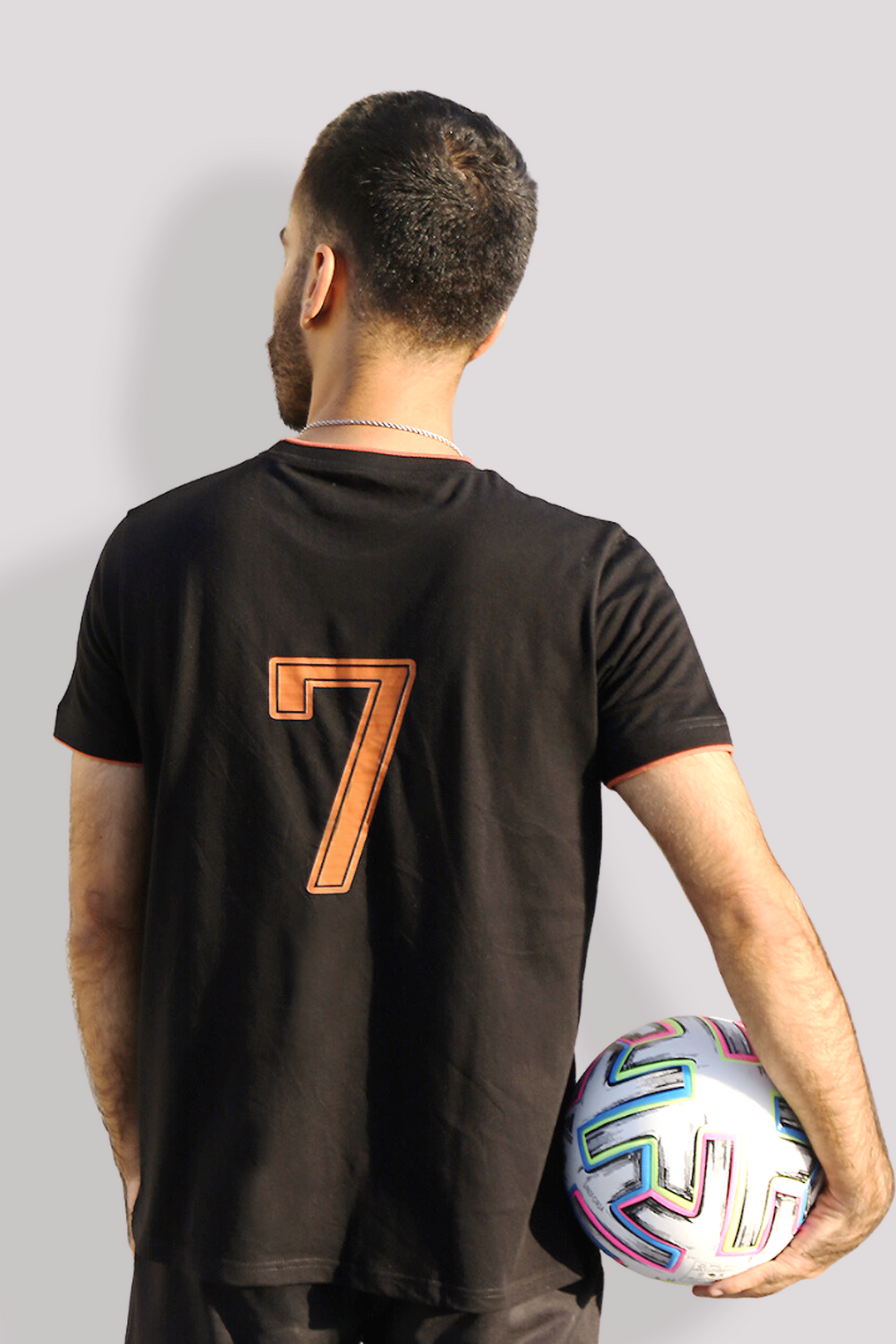 Football Tshirt Black - Portugal