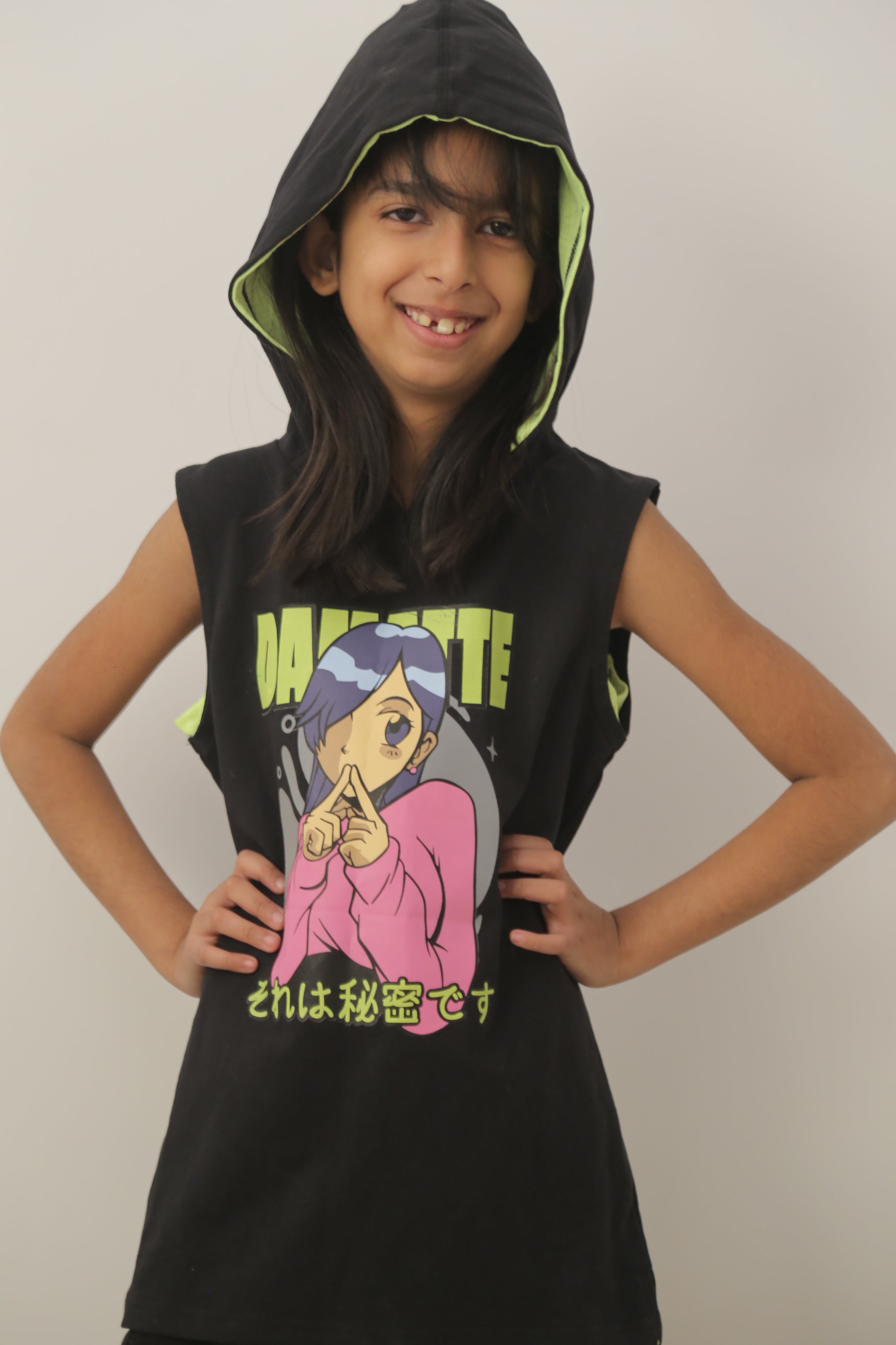 Anime hotsell sleeveless hoodie