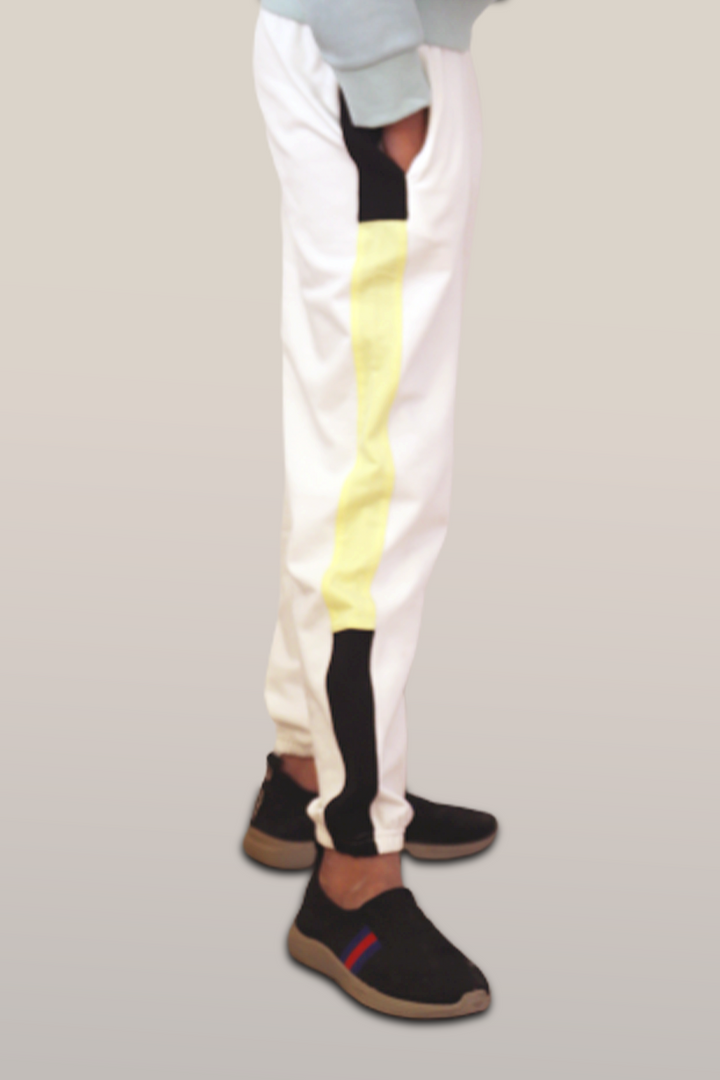 White Yellow Trouser